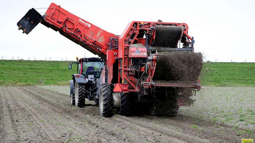 Van Schagen besteedt het poten en rooien van de aardappelen uit aan loonbedrijf Nannes. ‘Ik heb maar 18 hectare aardappelen. Dat is eigenlijk te weinig om zelf de machines hiervoor aan te schaffen.’