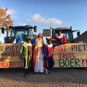 Sinterklaas op weg naar Sinterklaasfeest van AgruniekRijnvallei