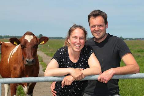 Remco van Blaaderen samen met zijn vriendin Anne.