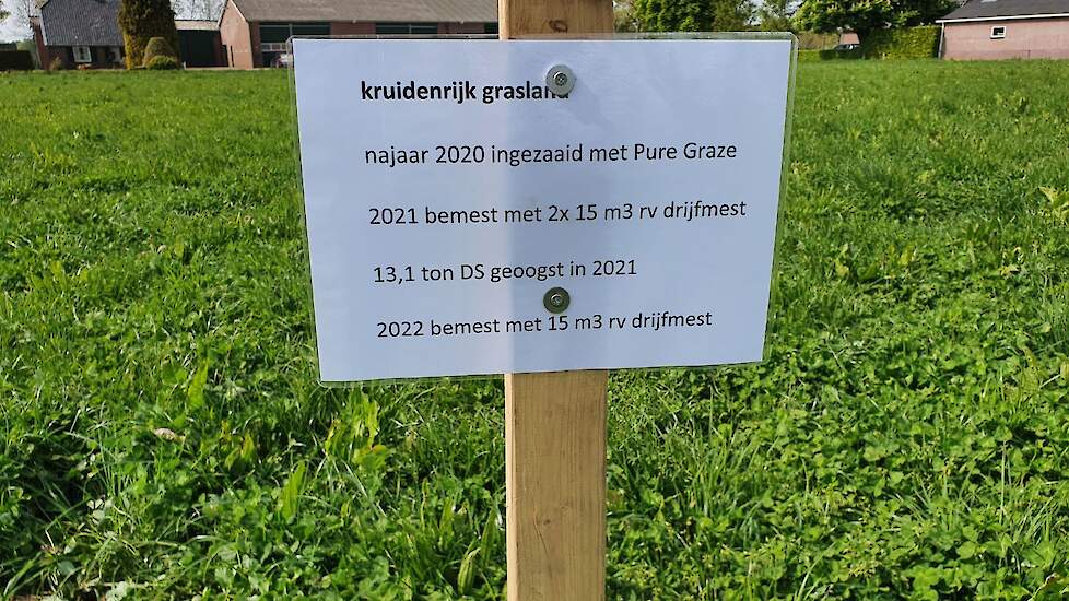 In het najaar van 2020 heeft Van Geresteijn het saladebuffet van Pure Graze laten inzaaien. Dat mengsel is via de actie 1001ha eens in de zoveel tijd met korting aan te schaffen.