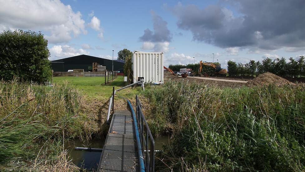 Container met fertigatieinstallatie