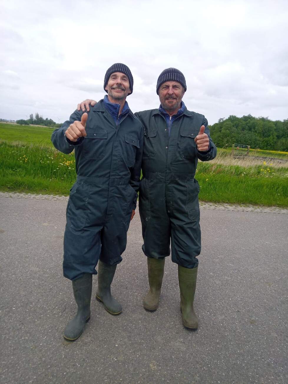 Mark van Alderwegen met acteur Huub Stapel.